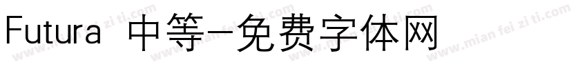 Futura 中等字体转换